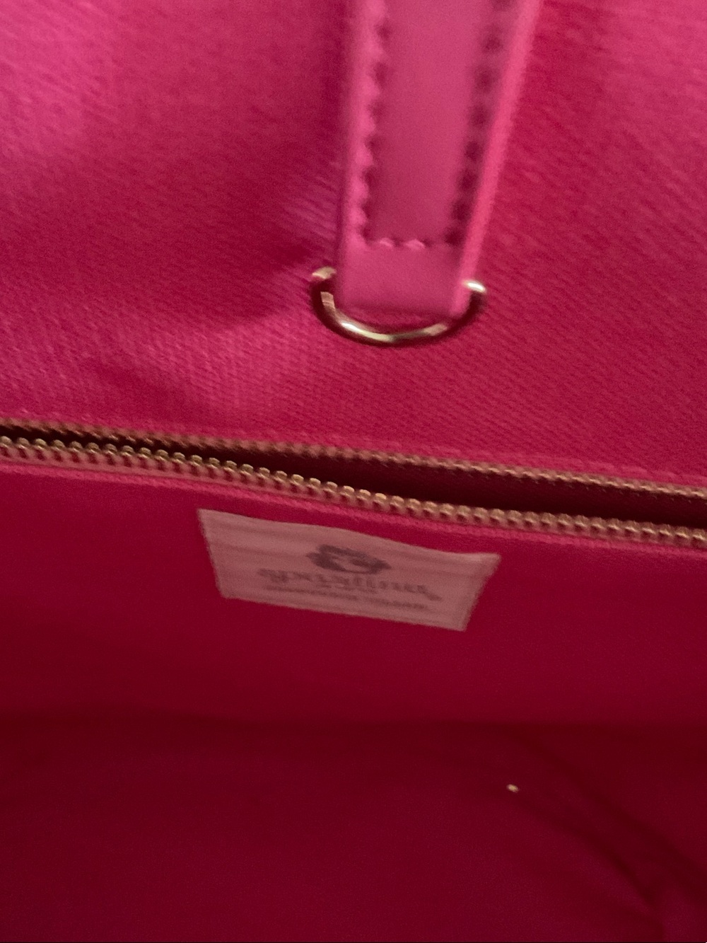 Spartina 449 Pink Flamingo Embroidered Straw Tote with Hot Pink Trim - Picture 6 of 9